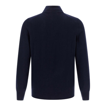 Brunello Cucinelli Blue Cashmere Cardigan