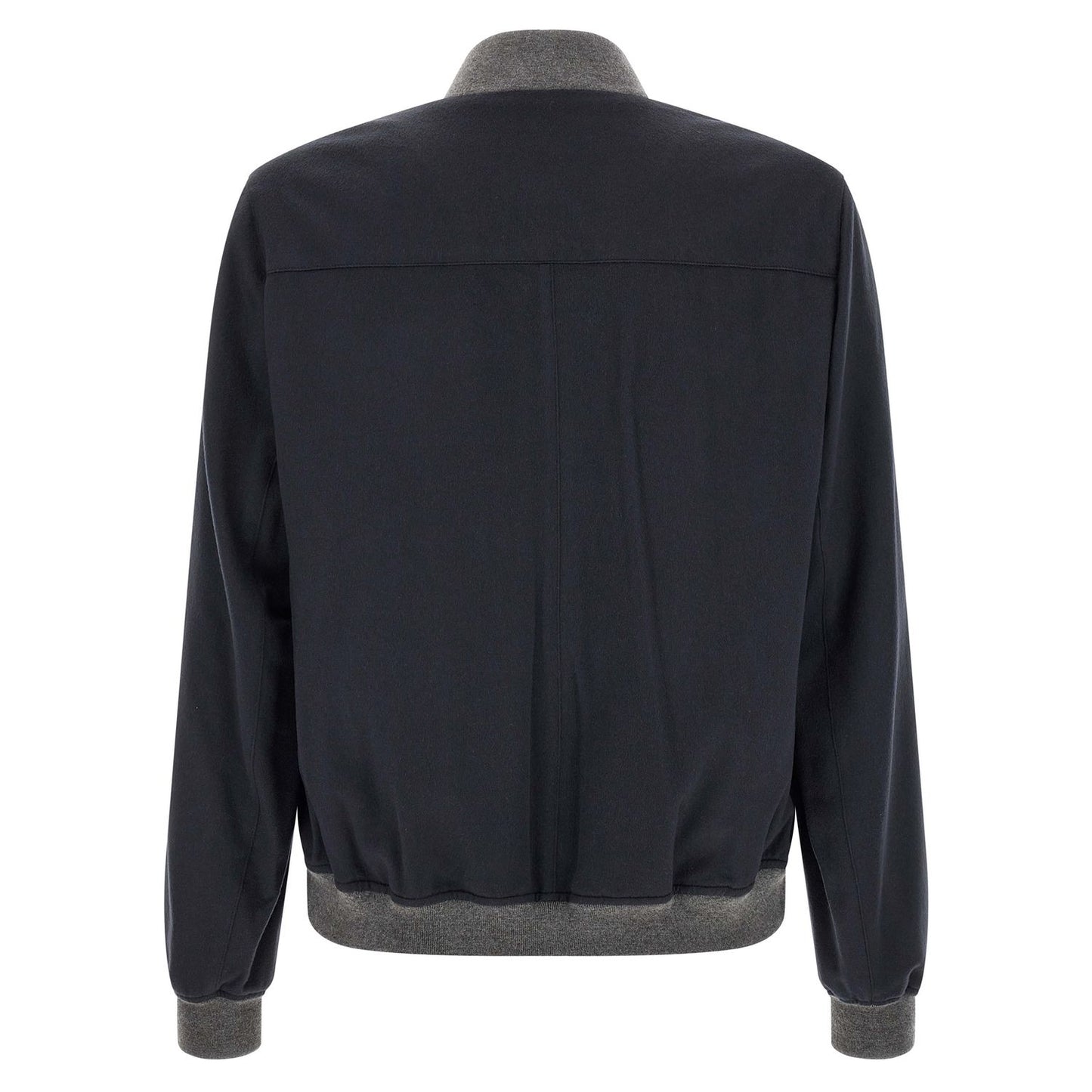 Brunello Cucinelli Blue Cashmere Bomber