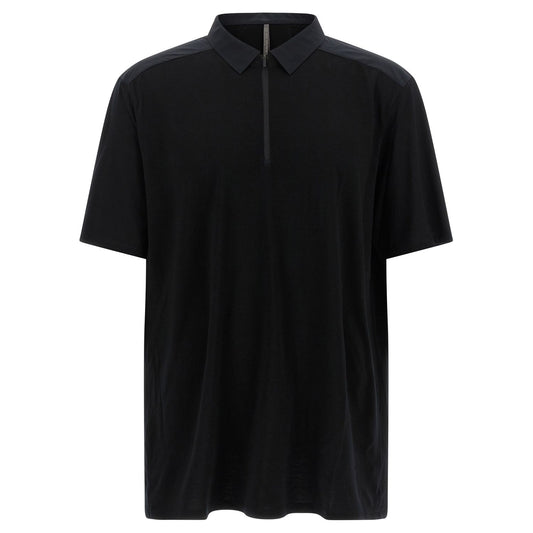 Arc'teryx Veilance Black Wool Polo Shirt