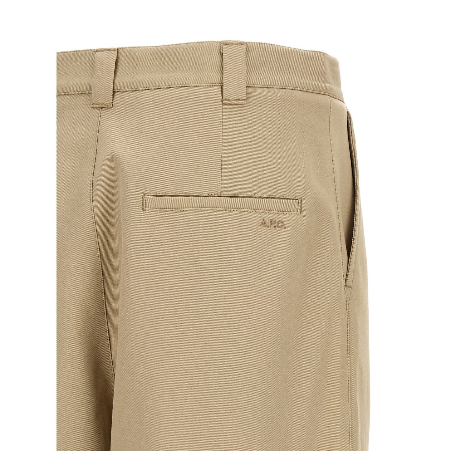 A.P.C. Beige Cotton Casual Pants