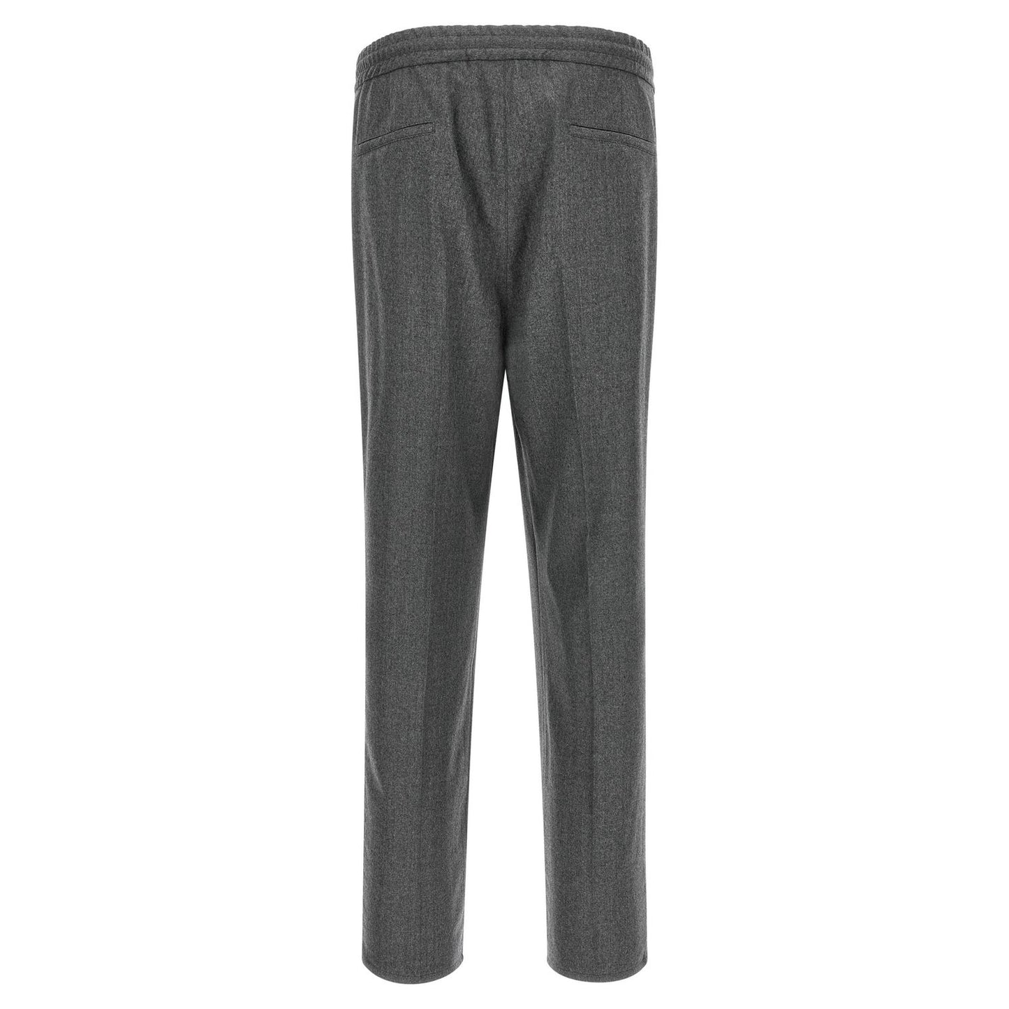 Brunello Cucinelli Gray Virgin Wool Casual Pants