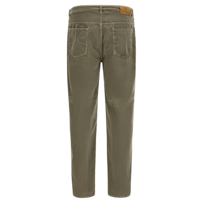 Brunello Cucinelli Bicolor Cotton Casual Pants