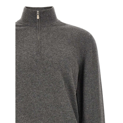 Brunello Cucinelli Gray Cashmere Cardigan