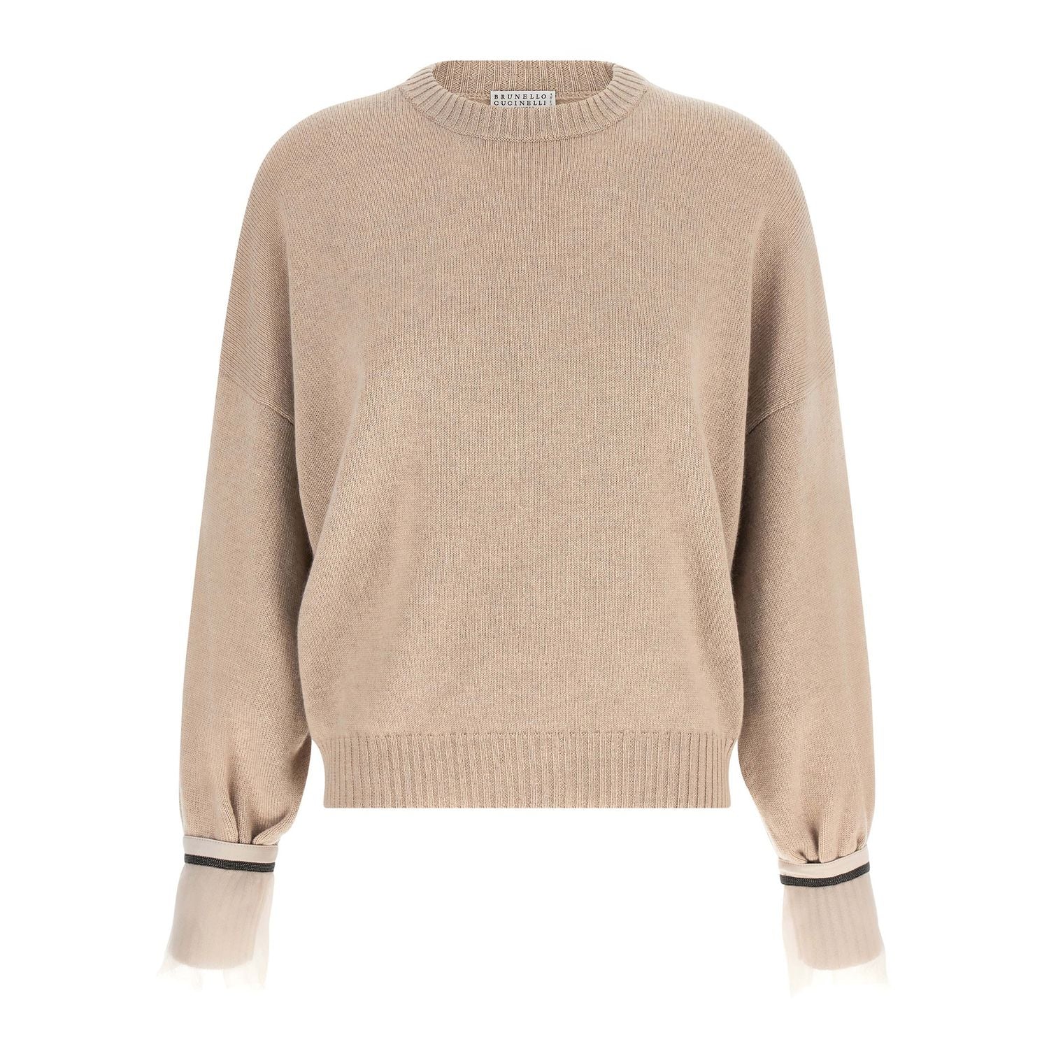 Brunello Cucinelli Beige Cashmere Cardigan