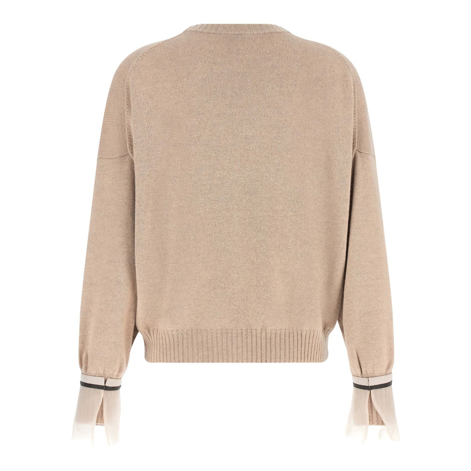 Brunello Cucinelli Beige Cashmere Cardigan