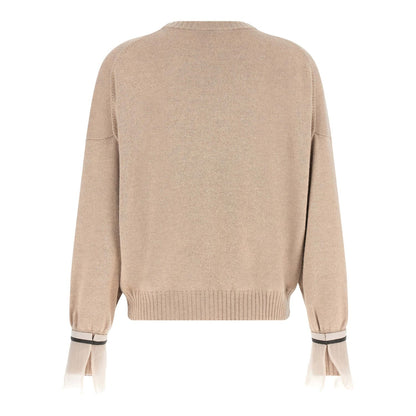Brunello Cucinelli Beige Cashmere Cardigan