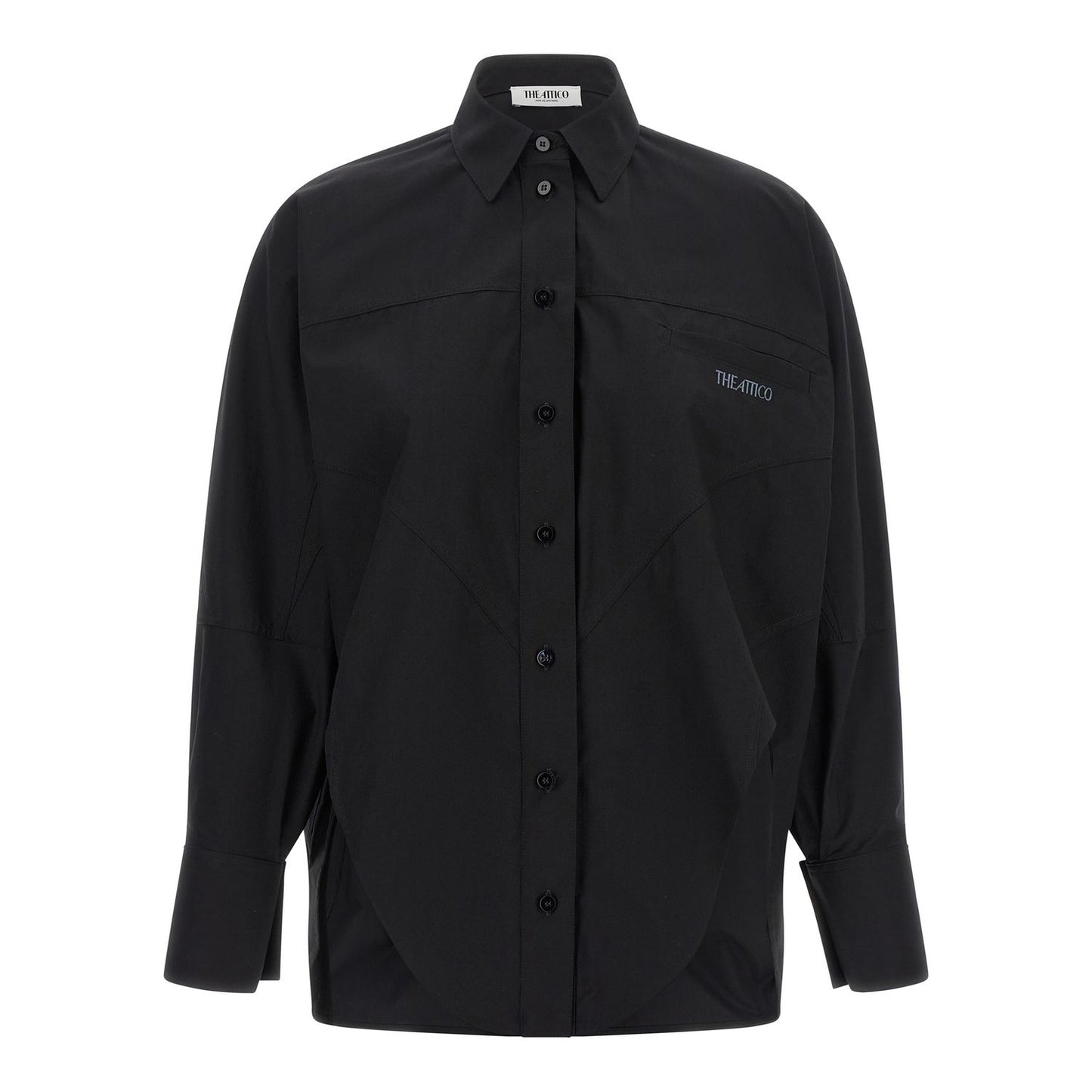 The Attico Black Cotton Blouse