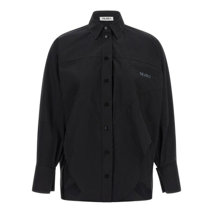 The Attico Black Cotton Blouse