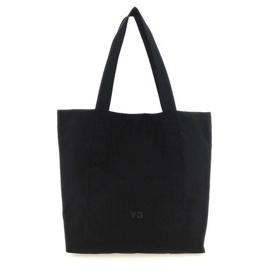 Y-3 Black Polyamide Tote Bag