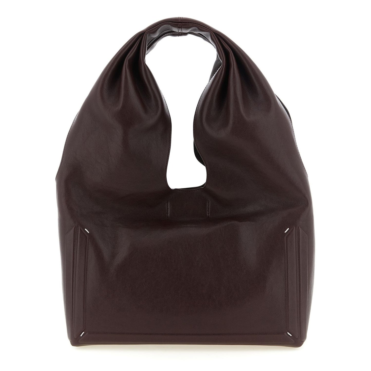 Maison Margiela Bordeaux Lamb Leather Shoulder Bag
