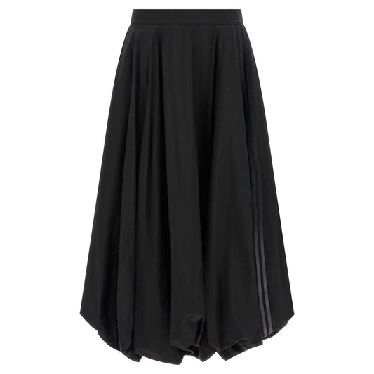 Y-3 Black Polyamide Mini Skirt