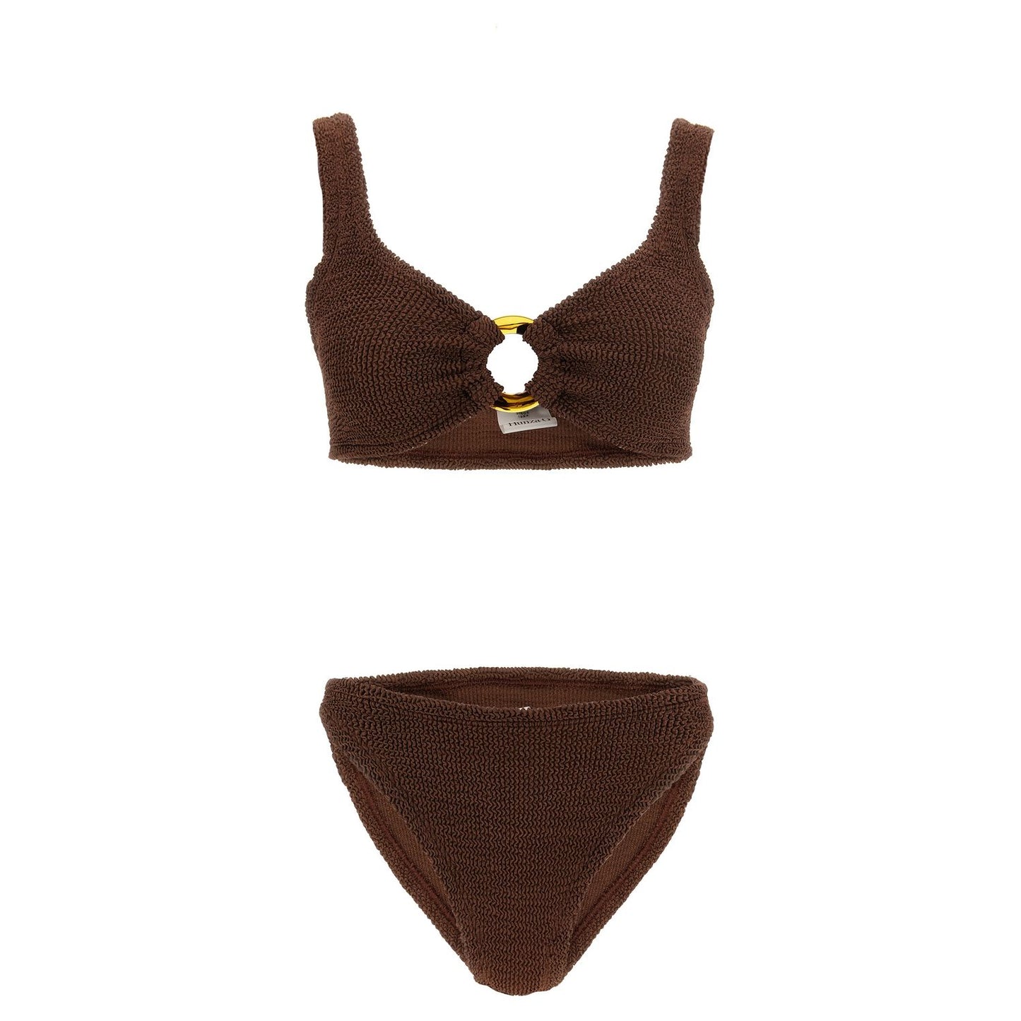 Hunza G Brown Polyamide Bikini