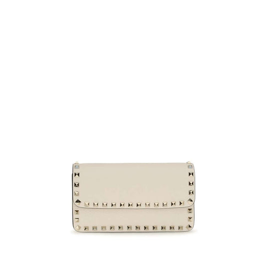 Valentino Garavani Beige Calf Leather Bos Taurus Wallet