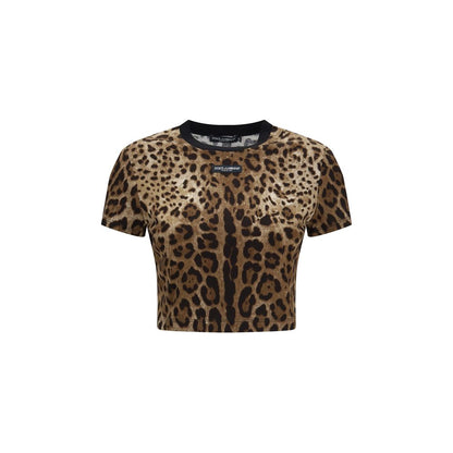Dolce & Gabbana Beige Cotton T-Shirt