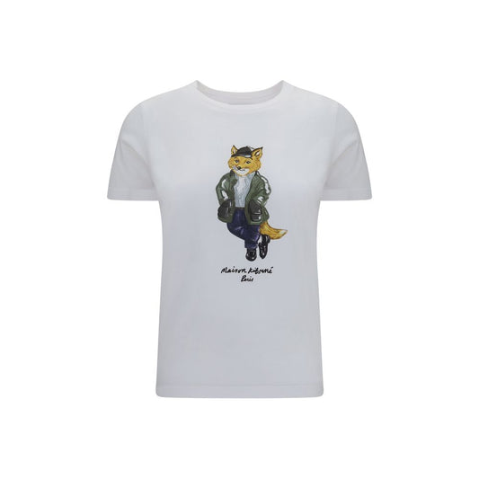 Maison Kitsuné White Cotton T-Shirt