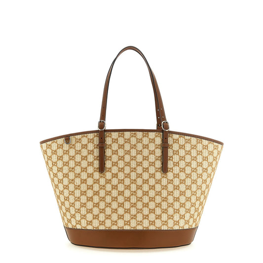 Gucci Brown Cotton Handbag