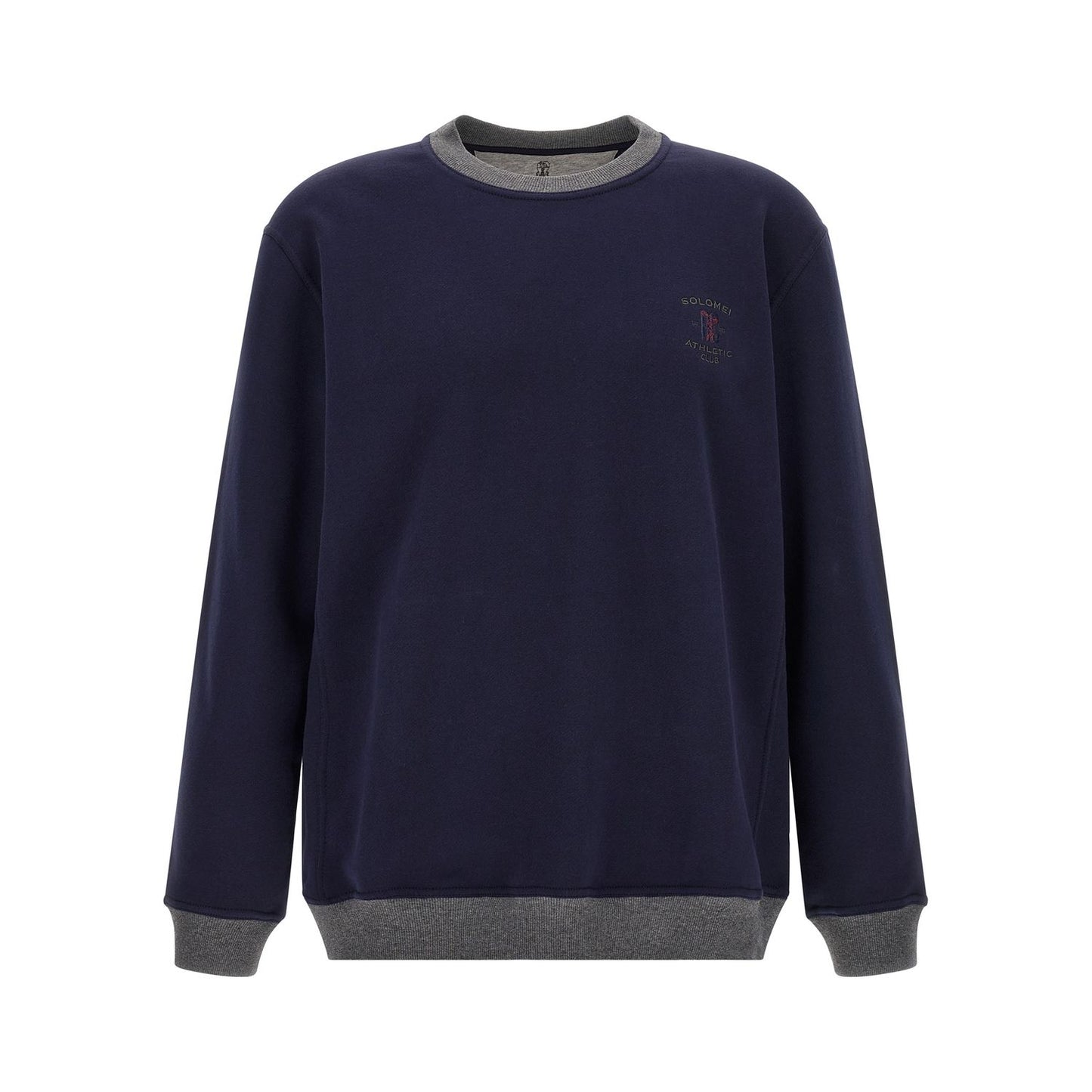 Brunello Cucinelli Blue Cotton Sweatshirt