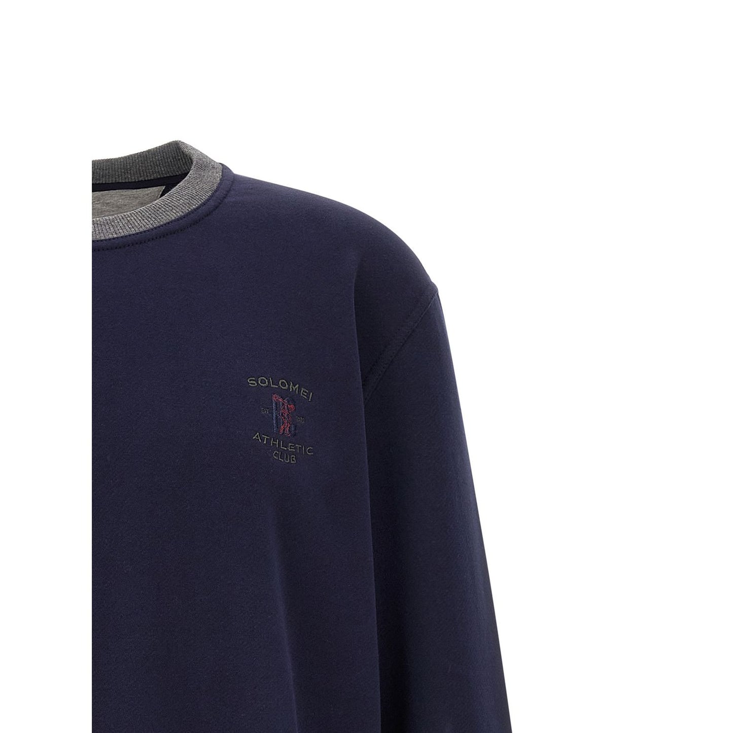 Brunello Cucinelli Blue Cotton Sweatshirt
