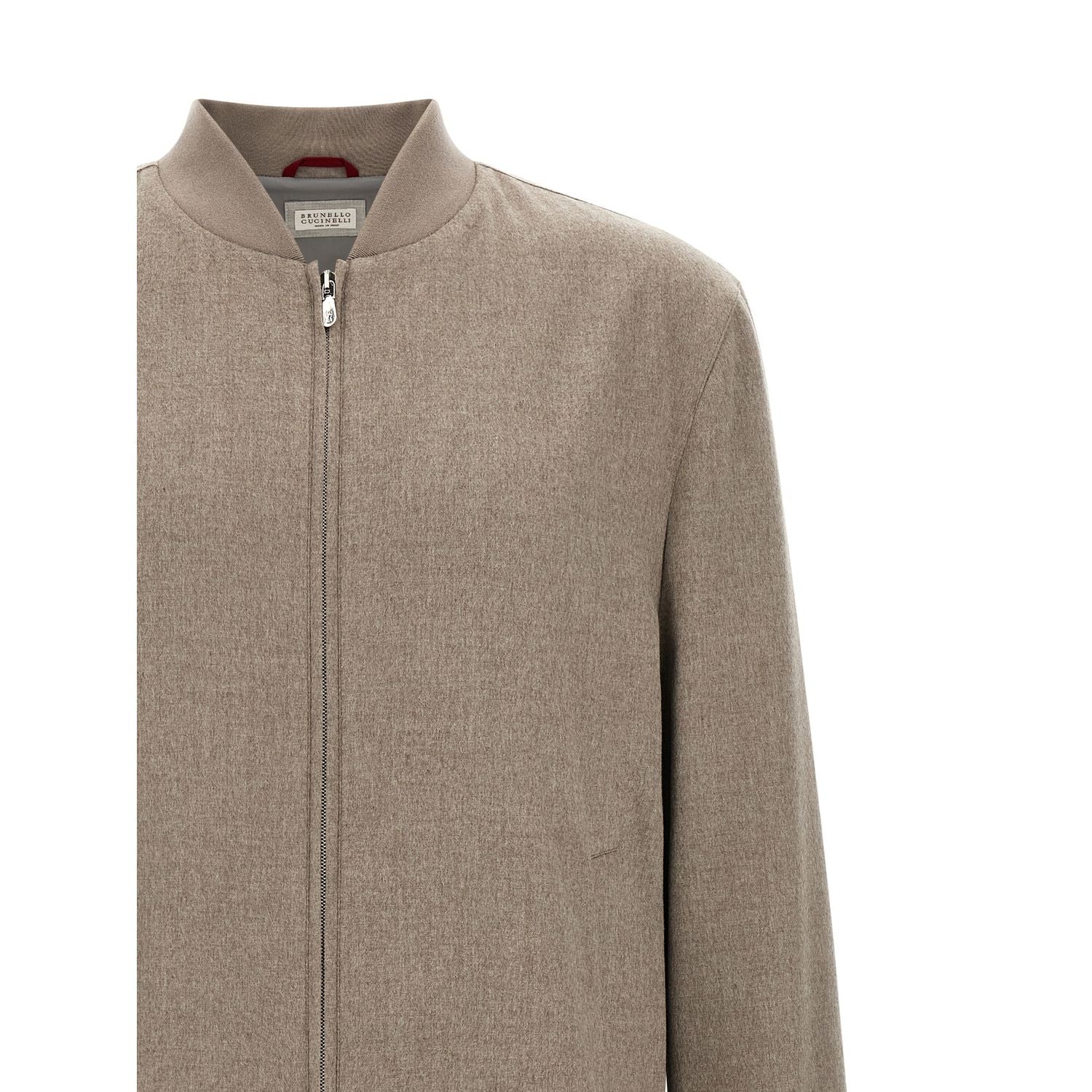 Brunello Cucinelli Gray Cashmere Bomber