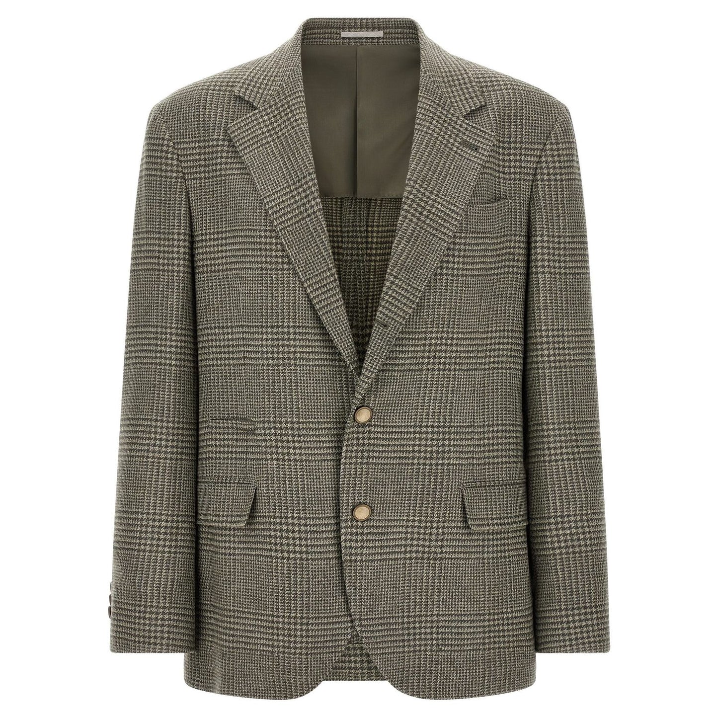 Brunello Cucinelli Bicolor Wool Blazer