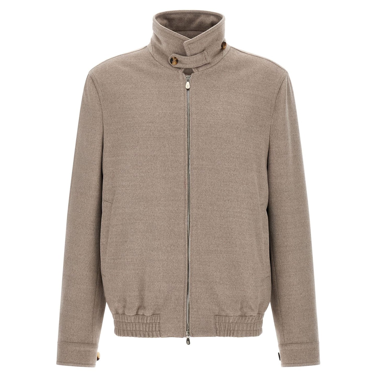 Brunello Cucinelli Beige Virgin Wool Bomber