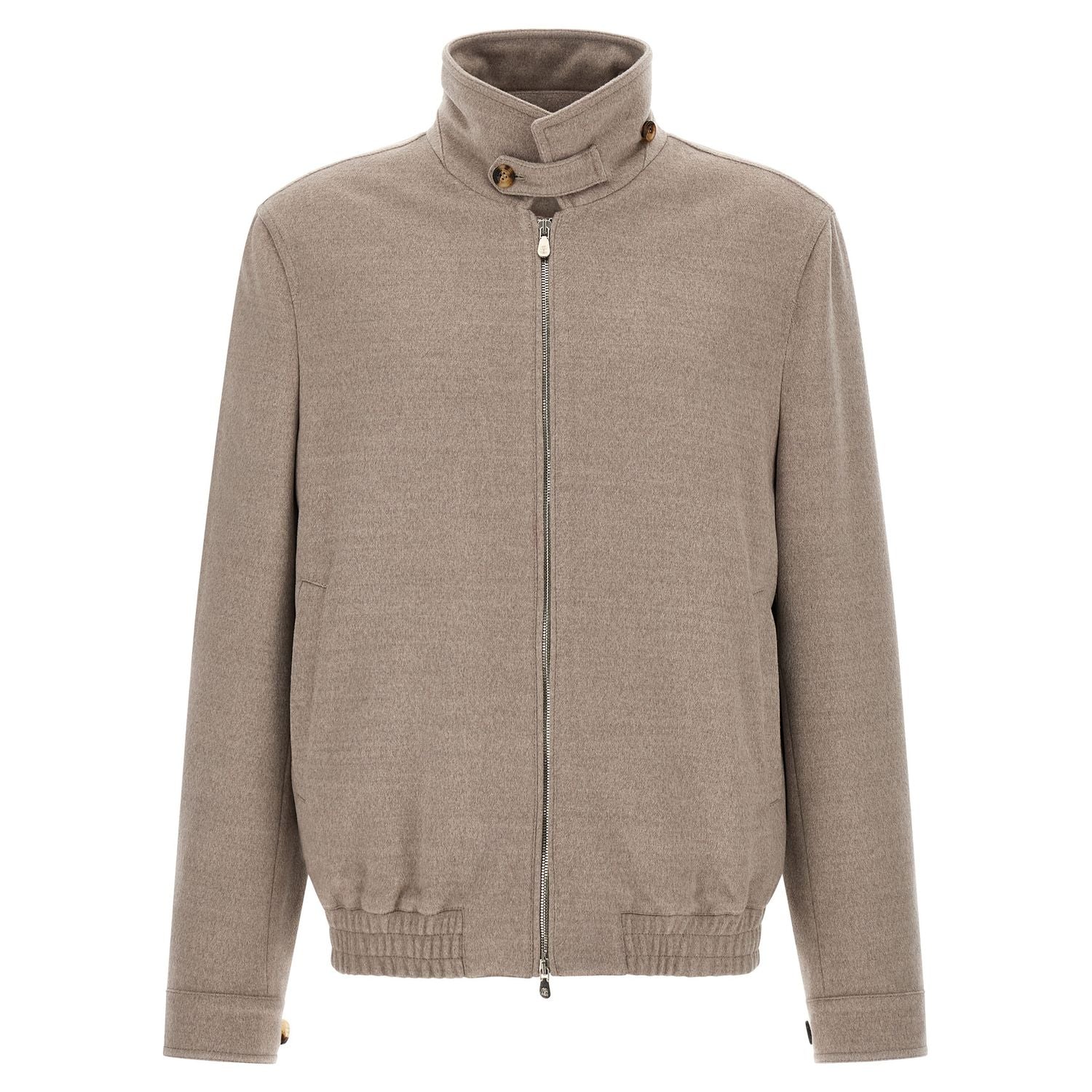 Brunello Cucinelli Beige Virgin Wool Bomber