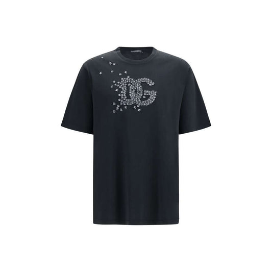 Dolce & Gabbana Black Cotton T-Shirt