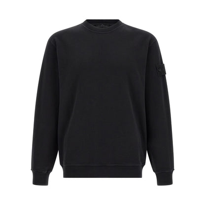 Stone Island Black Cotton Sweatshirt