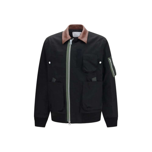 Sacai Black Cotton Bomber
