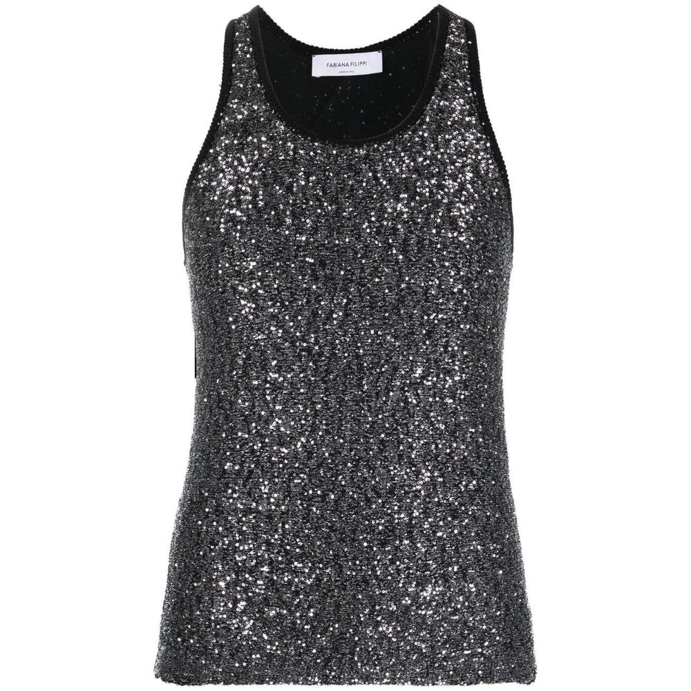 Fabiana Filippi Top Black Topwear