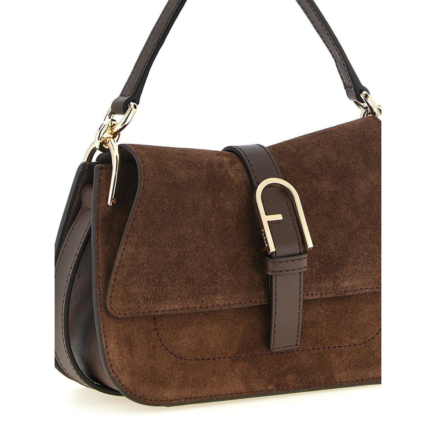Furla Brown Calfskin Handbag
