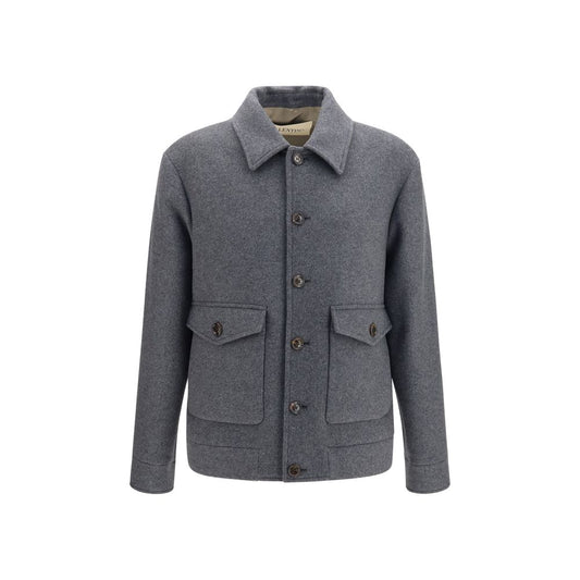 Valentino Garavani Gray Wool Oves Aries Jacket