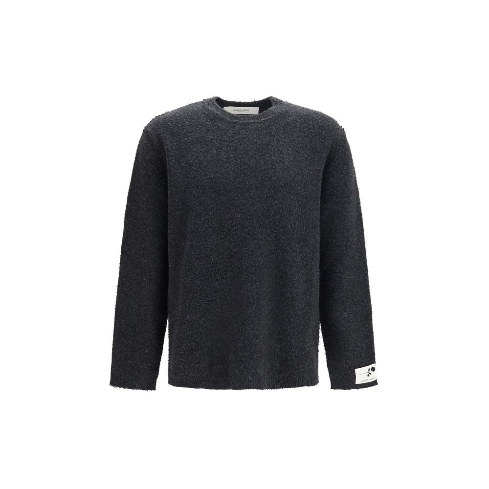 Golden Goose Gray Wool Oves Aries Sweatshirt