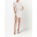 Balmain Zebra knit short skirt
