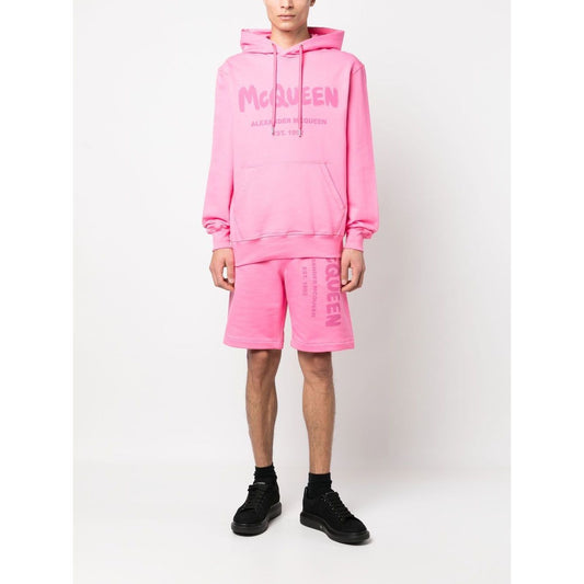 Alexander McQueen Graffiti-print Track Shorts Short trousers