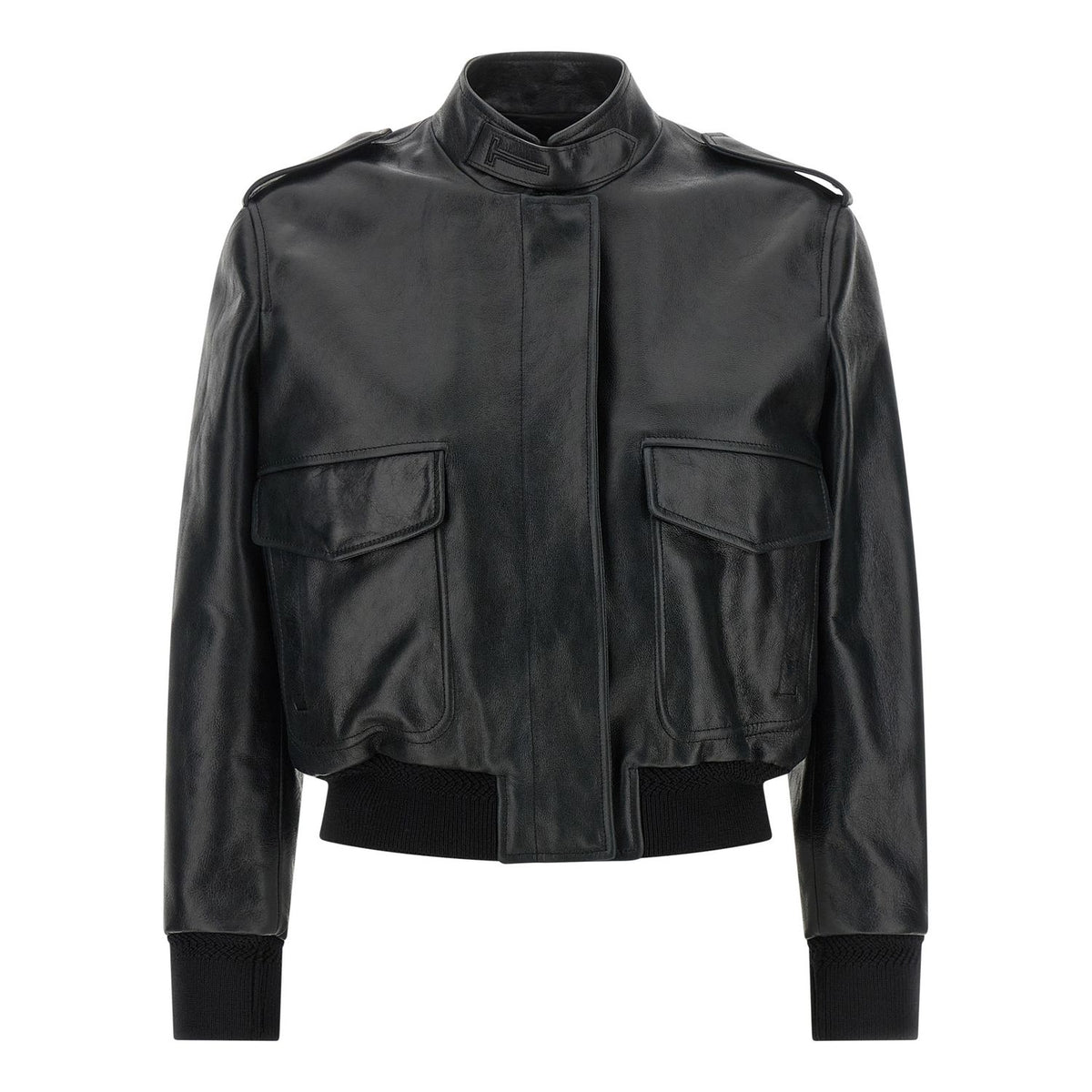 Tom Ford Black Lamb Leather Leather Jacket