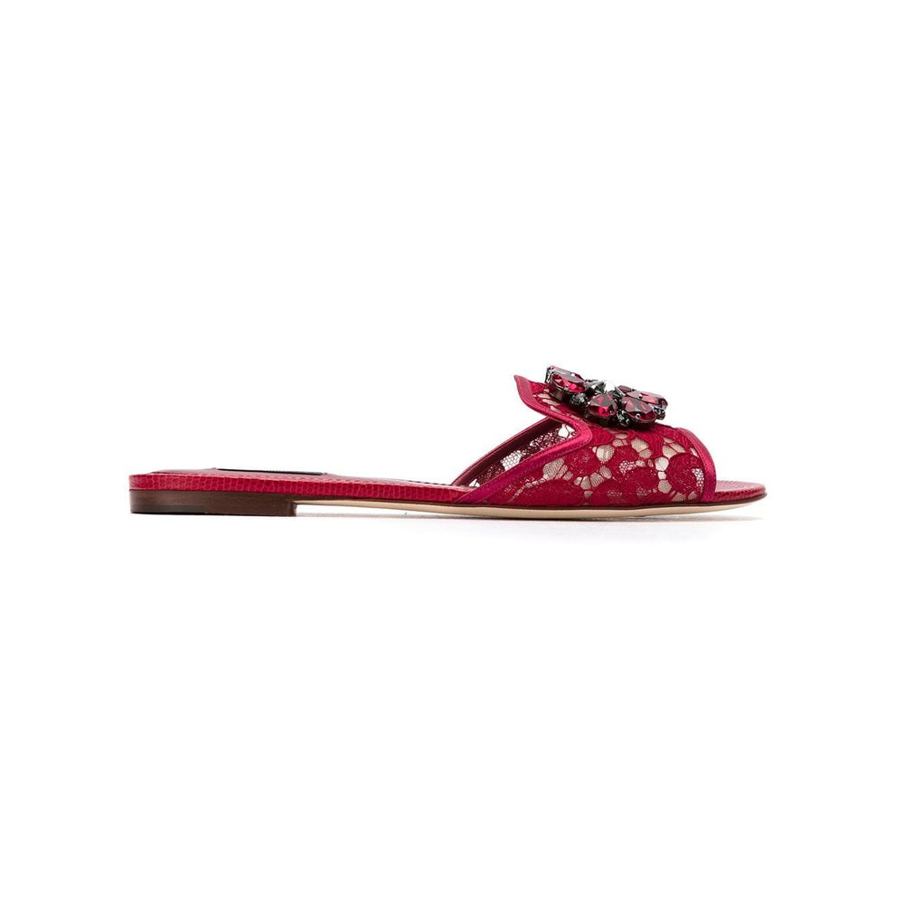 Dolce & Gabbana Rainbow Lace brooch-detail sandals Sandals