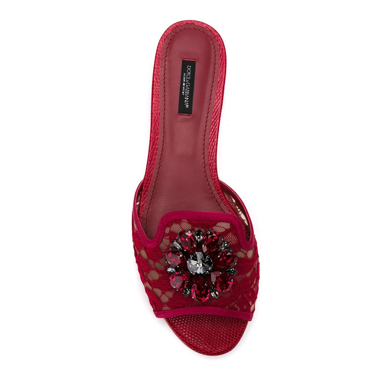 Dolce & Gabbana Rainbow Lace brooch-detail sandals Sandals