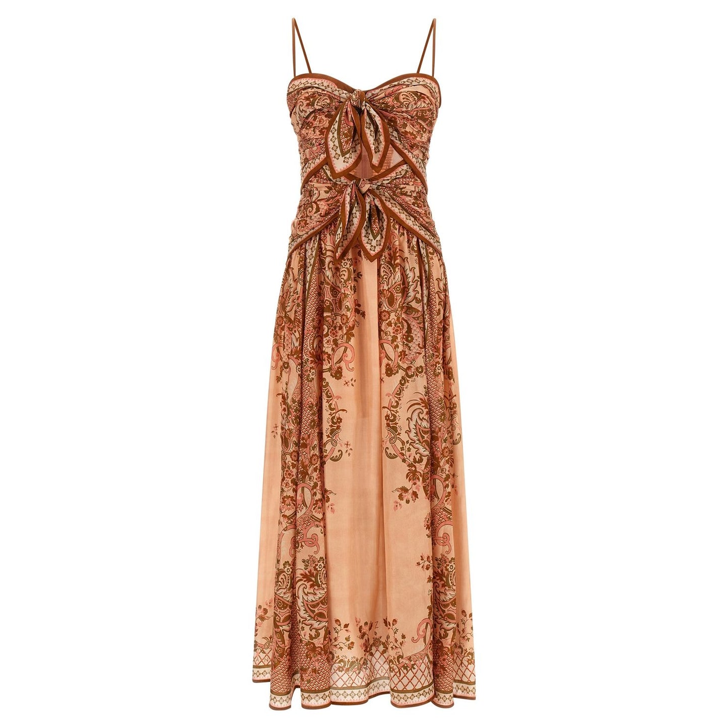 Zimmermann Multicolor Silk Midi Dress