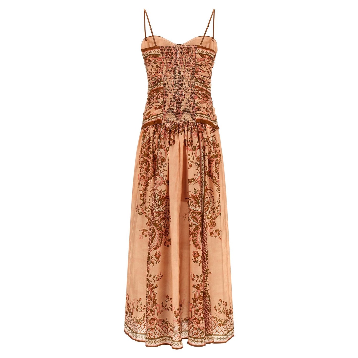 Zimmermann Multicolor Silk Midi Dress