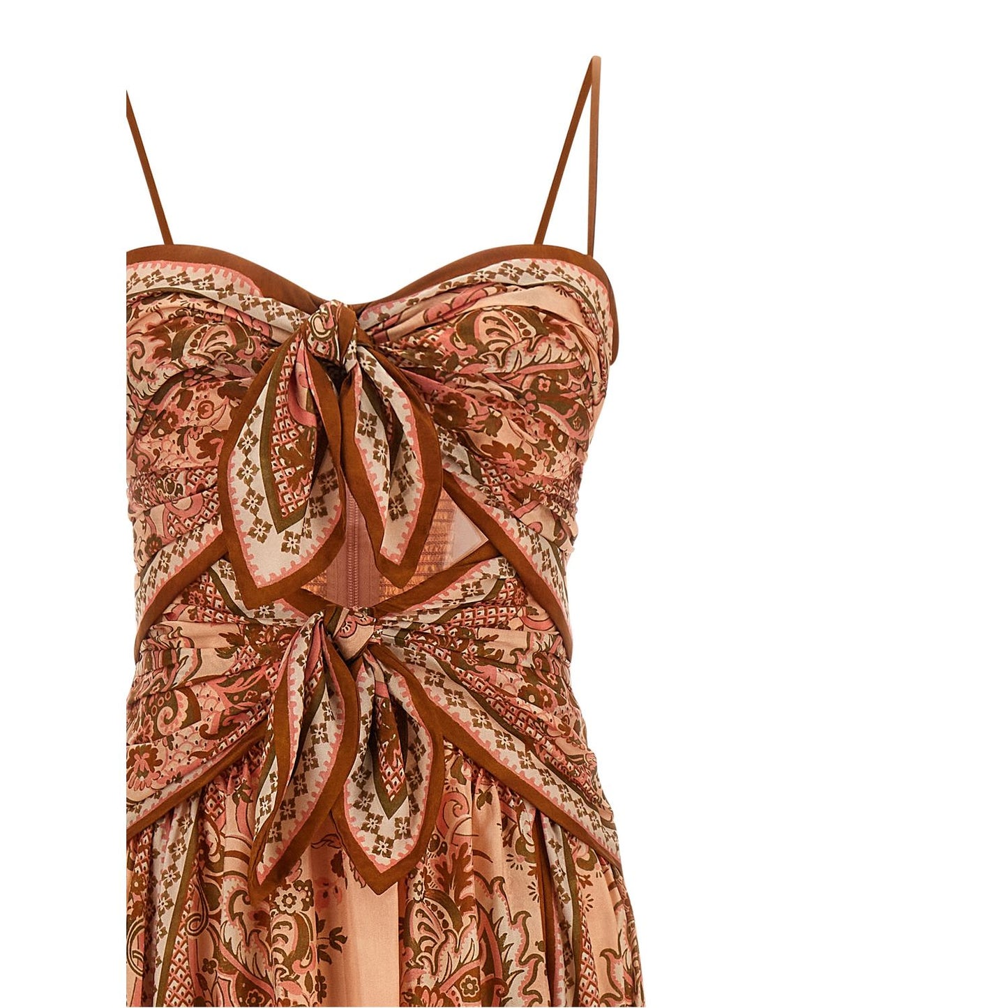 Zimmermann Multicolor Silk Midi Dress