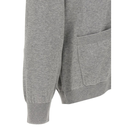 Brunello Cucinelli Gray Cotton Cardigan