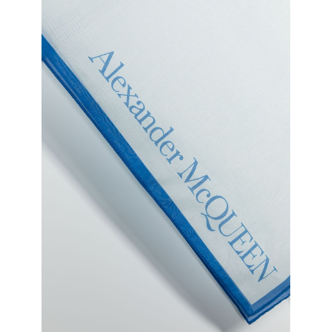 Alexander McQueen gradient-effect logo scarf