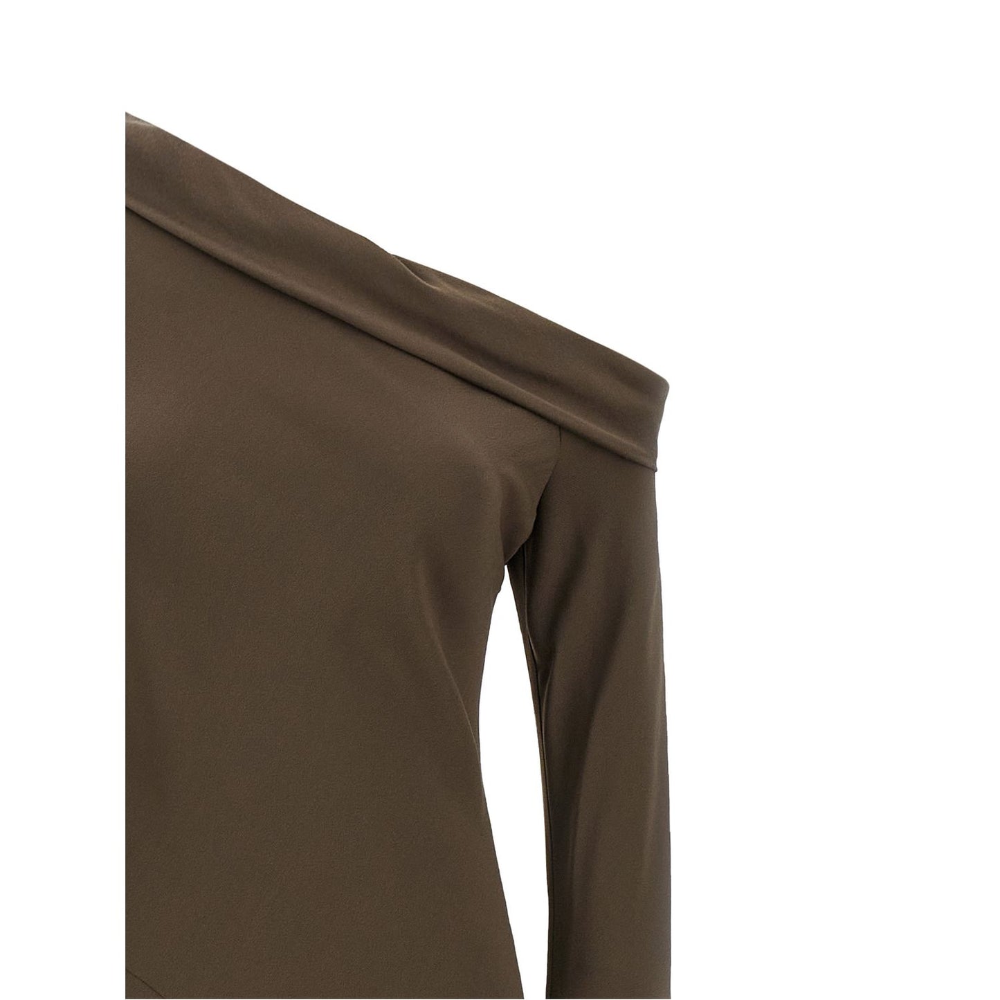Alberta Ferretti Brown Viscose Long Dress
