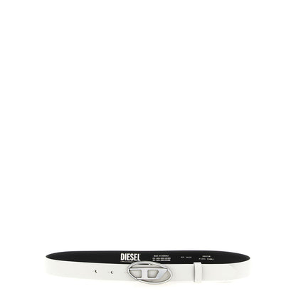 Diesel White Leather Regular Belt