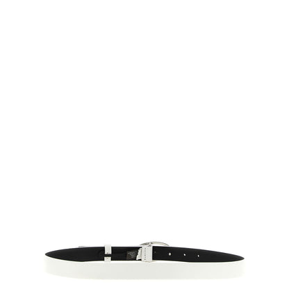 Diesel White Leather Regular Belt