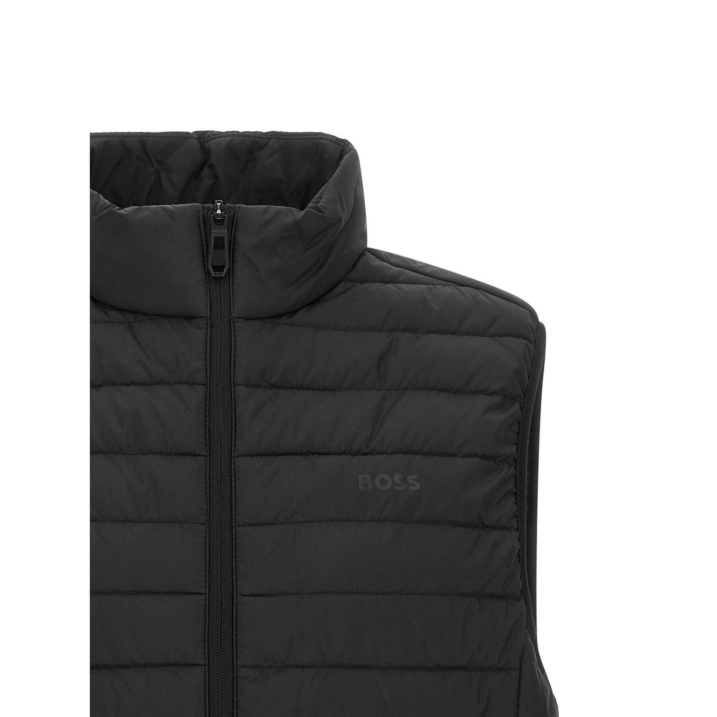 Hugo Boss Black Polyester Sleeveless Jacket