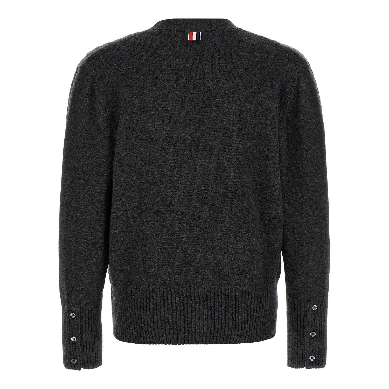 Thom Browne Gray Virgin Wool Cardigan