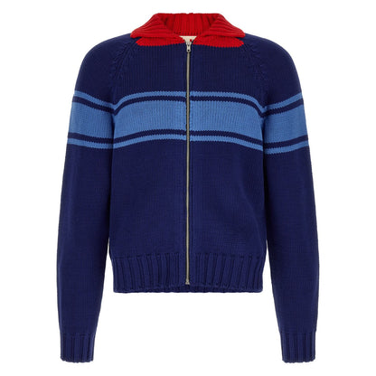Marni Blue Cotton Cardigan