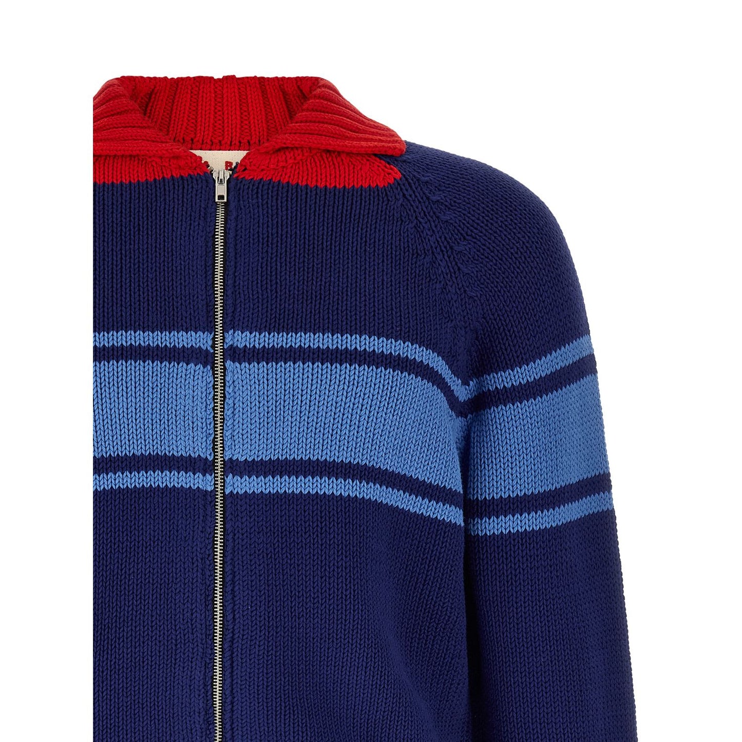 Marni Blue Cotton Cardigan